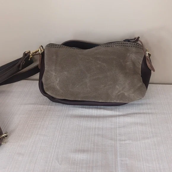 NWT Grab-N-Go Duluth Pack in Olive Green Canvas & Brown Leather - Picture 2 of 9